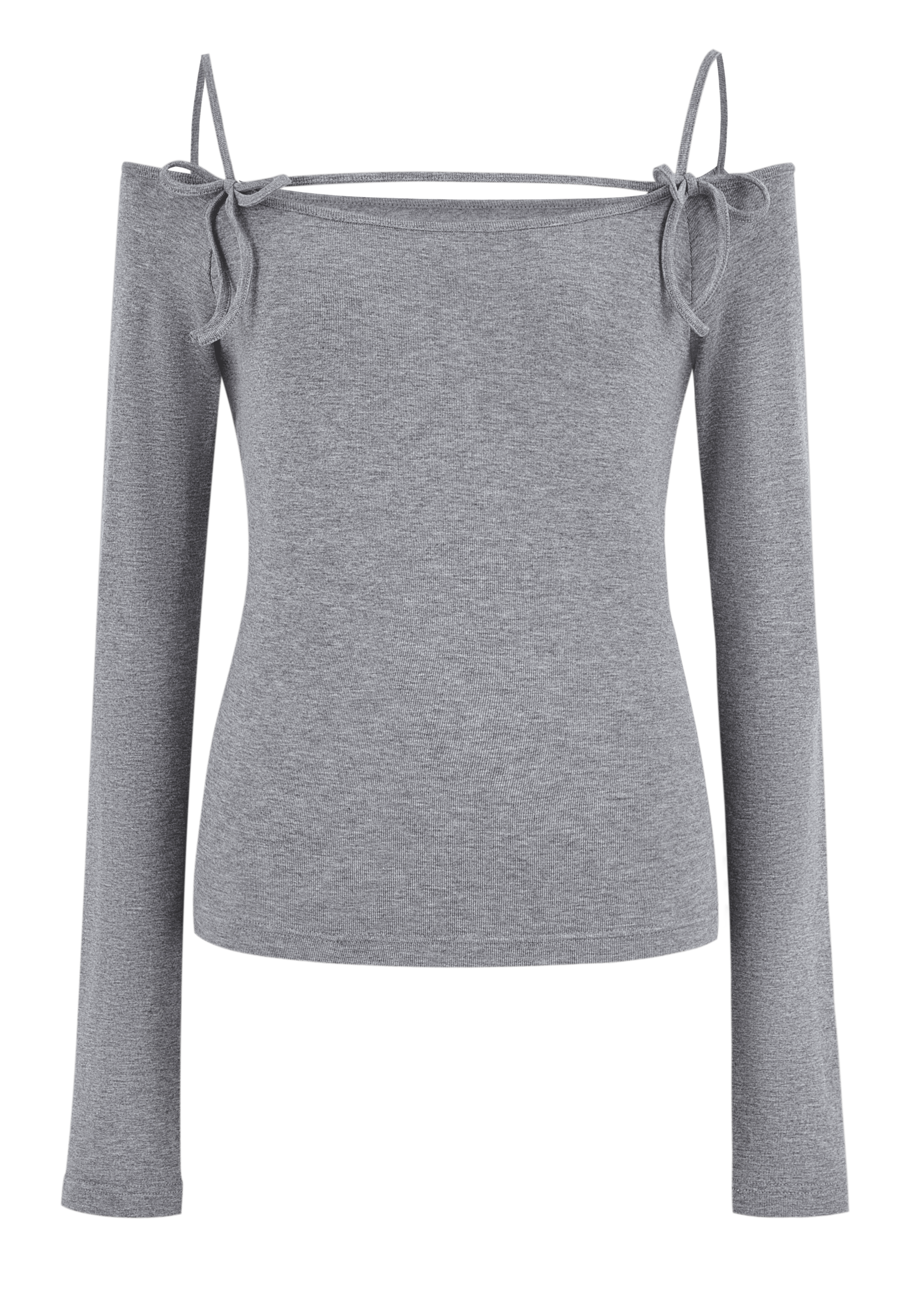 Ribbon off shoulder tee