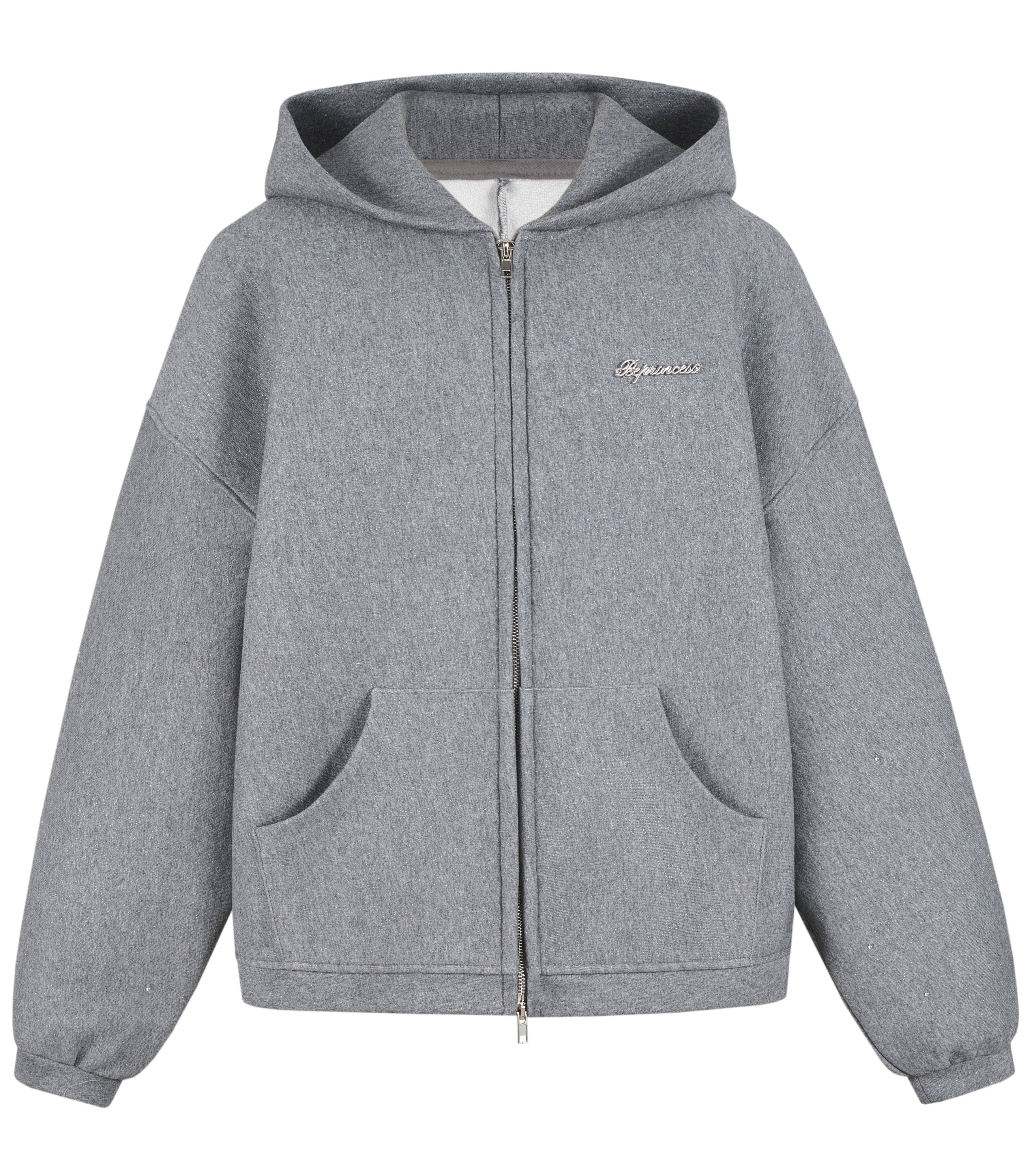 Kirakira zip up (gray)