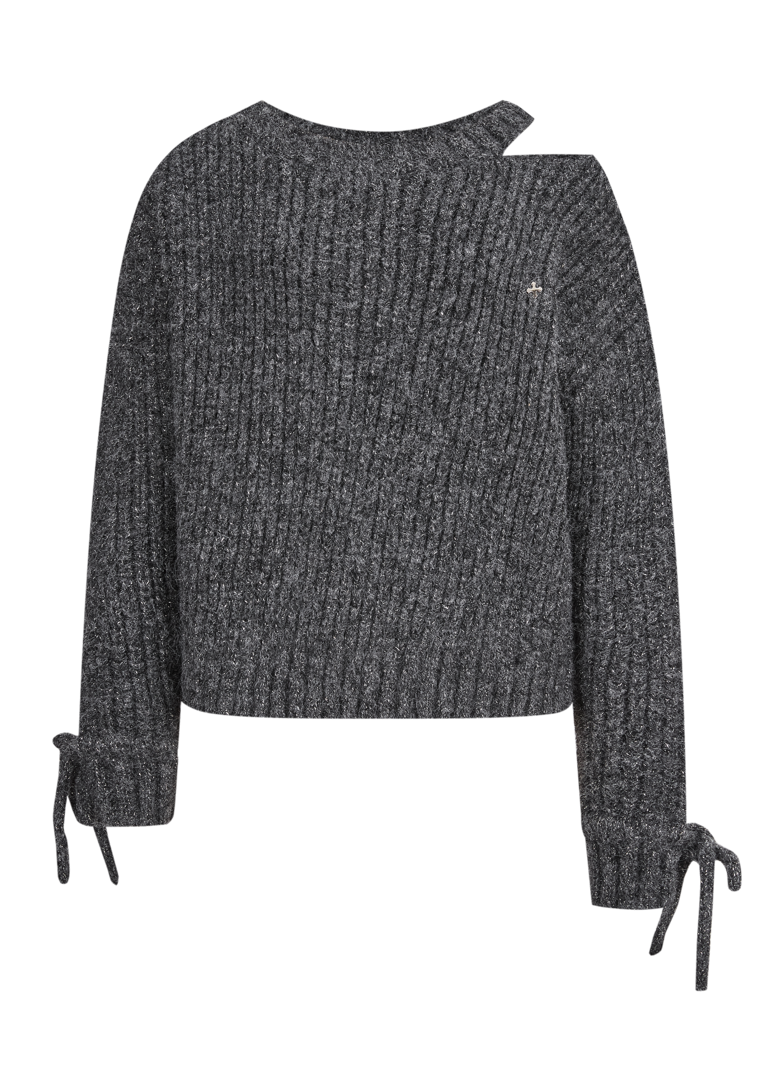 (pre) Glitter Off-Shoulder Loose Knit