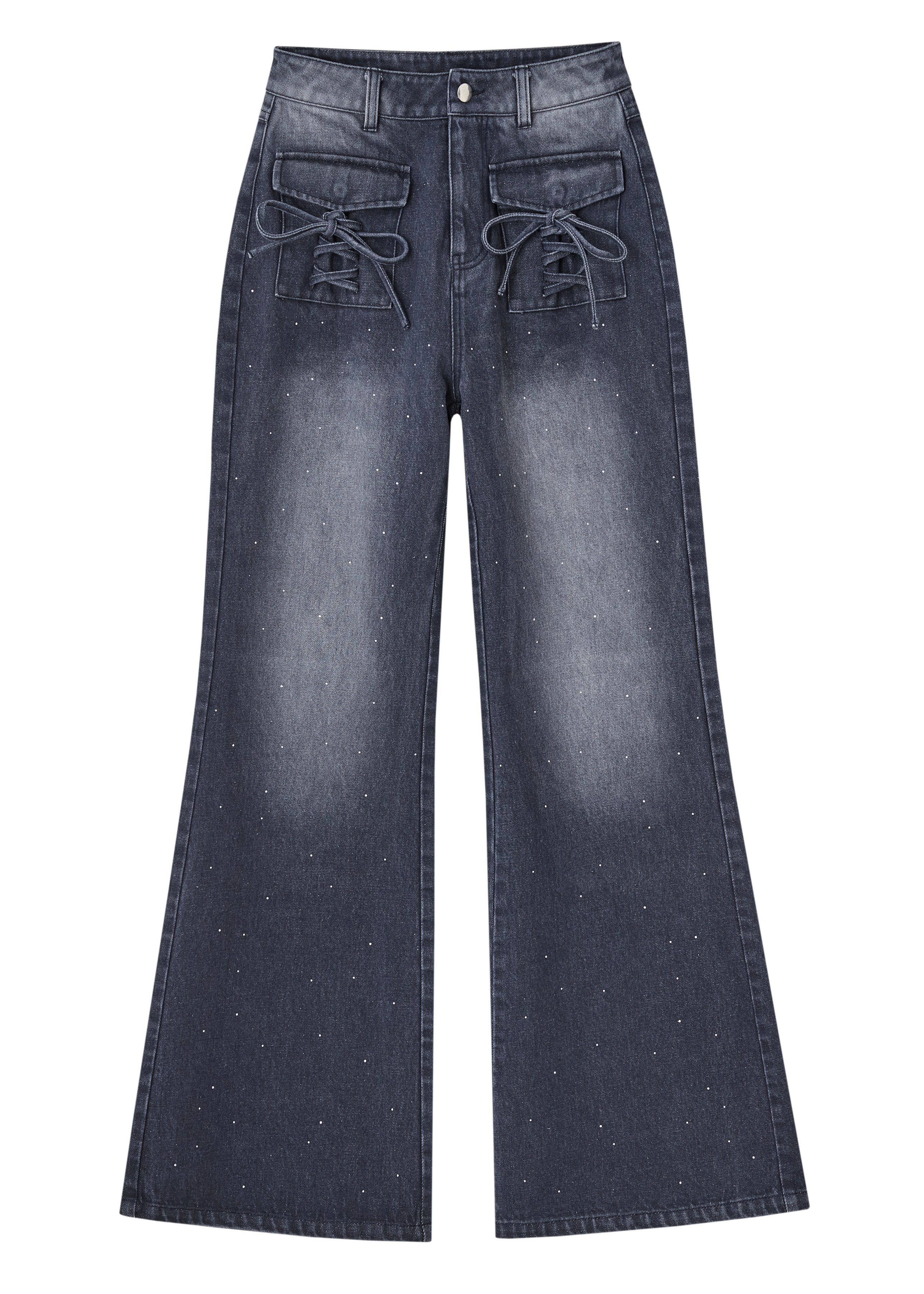 (pre)Bijou Ribbon Straight Denim