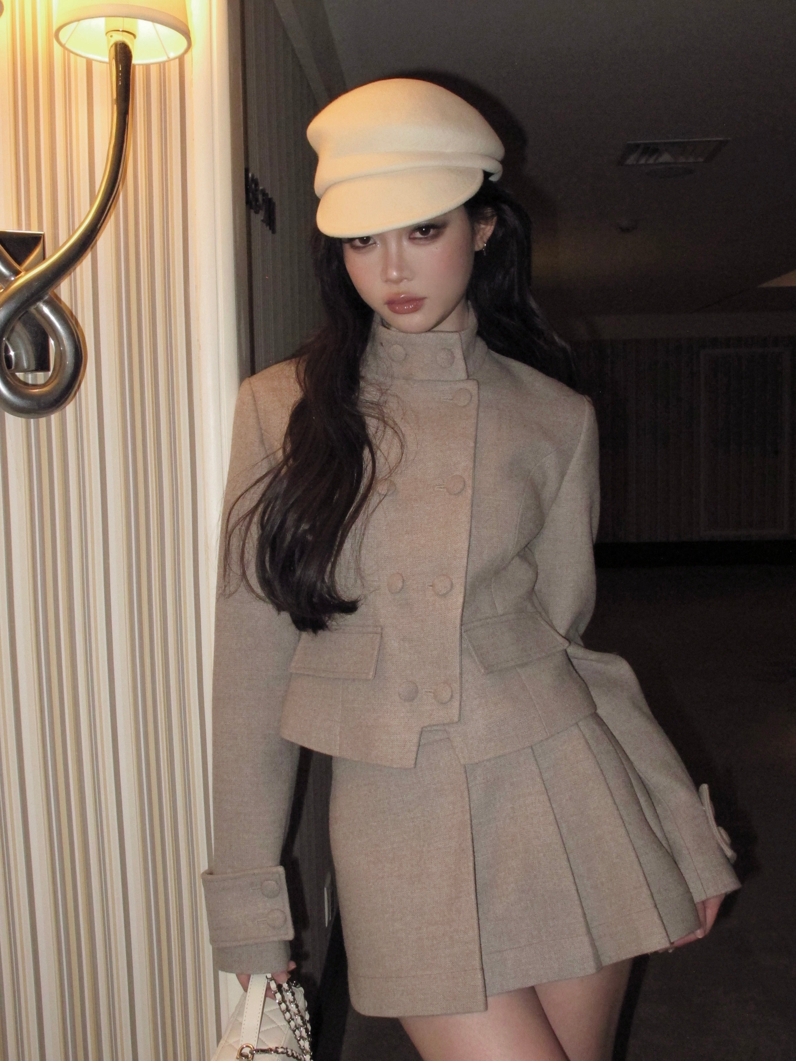 Heritage Pleats Mini Skirt